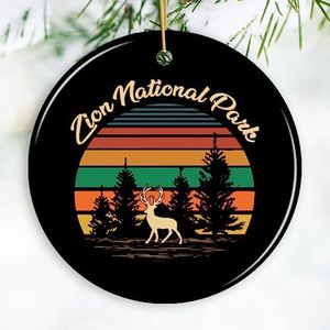 National Park Christmas Ornaments (Zion National Park Vintage Ornament)