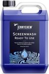Jennychem Ready Mixed Screenwash Windscreen Fluid 5L. All Seasons with -6°C Antifreeze Windscreen Wash Protection. Screenwash Ready To Use Car Windscreen Wash with Streak Free Finish 5L