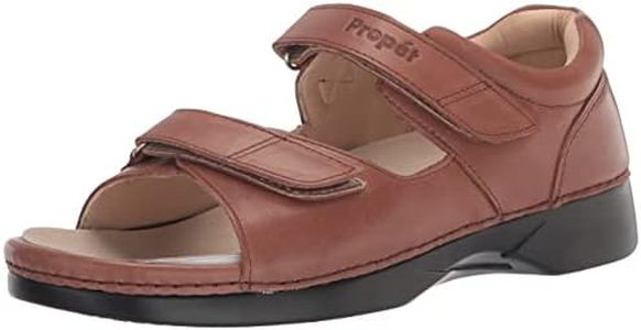 Propét Women's Pedic Walker Sandal, Teak, 8.5