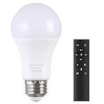 MXhme A19 LED Light Bulbs with Remo