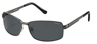 Polaroid Men's P4416 Sunglasses, Silver, 63