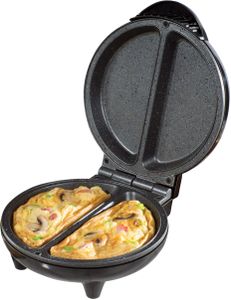 Daewoo Deep Fill Omelette Maker – Dual Non-Stick Plates, 750W Electric Cooker