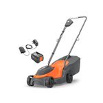 Flymo 18V SimpliMow 300 4.0Ah Battery Cordless Lawnmower with Battery and Charger, Cuts up to 150m², Close to Edge Cutting, Lightweight, Easy to Empty