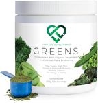 Organic Greens by LLS | 273g - 30 Servings | Unflavoured | Contains 6 Organic Greens - Inulin, Kale, Spirulina, Spinach, Seagreens, Pea, Chlorella Plus Lactospore® | Love Life Supplements