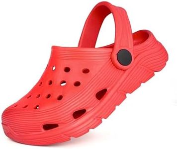 Toddler Kids Garden Clog Slip On Slide Sandals Beach Water Shoes Red