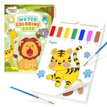 Water Coloring Books for Toddlers - Painting and Drawing Art Paper for Kids Mess Free Craft Supplies Toy for Kids 3 4 5 6 Halloween Thanksgiving Christmas Birthday Gift (Animal)