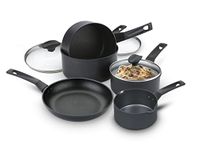 Prestige 9 x Tougher Pots and Pans Set of 5 - Non Stick Induction Hob Pan Set with Scratch Resistant Non Stick, Stay Cool Easy Grip Handles, Oven & Dishwasher Safe Cookware