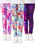 Adorel Girls Leggings Full Length Ankle Trousers Pack of 3 Galaxy 10-12 Years (Manufacturer Size: 85)