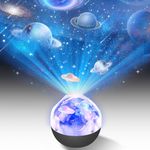 TOURACE Solar System Projector,Star Night Light For Kids,Planet Toys,Space Light,Universe Projector,Space LED Lamp,Teen Boy Girl Bedroom,Planets Toy,Planetarium Projector,Boys Gift,Christmas,Blue