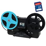 Magnasonic All-in-One Super 8/8mm Film Scanner, Converts Film into Digital Video, Scans 3", 5" and 7" Super 8/8mm Film Reels with Bonus 32GB SD Card (FS81)