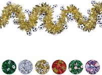 YUKL Soccer Birthday Party Decorations 26 Feet Soccer Banner Party Soccer Garland,Boys Fans Bar Soccer Party Supplies,Soccer Theme Party Decorations(Gold + White Soccer)