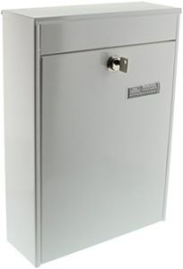 BURG-WÄCHTER, Group Mailbox, A4 Letter Slot, Galvanized Steel, Leipzig 778 W, White