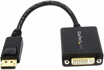 StarTech.com Adaptador de Vídeo DisplayPort a DVI, Conversor de Vídeo Displayport a DVI de 1080p, DVI-D, Cable Convertidor Tipo Dongle DP 1.2 a DVI, con Conector DisplayPort con Pestillos (DP2DVI2)