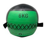 RPM Power Wall Ball - Soft Medicine Ball/Wall Medicine Ball for Full Body Workout and Strength Exercises (2kg - 10kg) (6kg - Green)