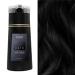 Katslyn Hair Dye Shampoo Women,3 in 1 Hair Dyeing+nourishing+growing Natural Black Shampoo,Full Coverage Gentle Hair Dye Shampoo,Black Hair Instant Dye Shampoo for Women and Men Lasts 30 Days(Black)