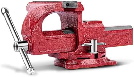 Forward 1308 8 Inch Home Vise Ductile Iron 8" Bench Vise Homeowner's Vice with Anvil and Swivel Base