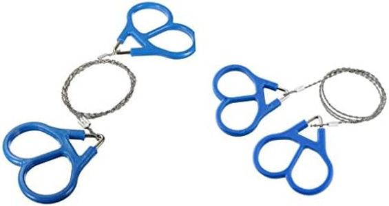 Toasis Survival Wire Saw Outdoor Emergency Mini Hand Pocket Stainless Steel Serrated Cutting Cable (2pcs)