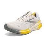 Brooks Men's Adrenaline Gts 23 Sneaker, Multicoloured White Sand Grey Cyber Yellow, 12 UK