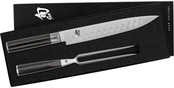 Shun Classic 2-Pc Carving Set, VG-MAX, Damascus