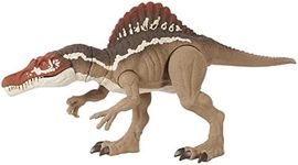 Jurassic World Toys Jurassic World Extreme Chompin' Spinosaurus Dinosaur Action Figure, Huge Bite, Authentic Decoration, Movable Joints, Ages 4 Years Old & Up