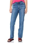 Wrangler Womens HIGH Rise Straight Jeans, Rocky, 36W / 32L