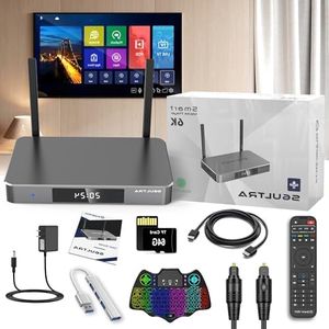 Superboxes6ultra Latest Modem Modem Router Combos with Voice Remote and 8 Presents