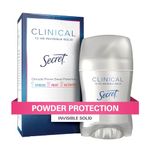 Secret Clinical Strength Invisible Solid Antiperspirant and Deodorant for Women, Protecting Powder, 45 g