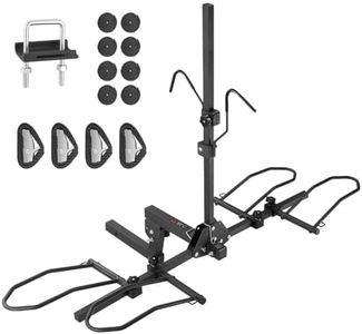 VEVOR Hitch Mount Bike Rack, 2-Bike Platform Style, 160 LBS Max Capacity Bike Rack Hitch for 2-inch Receiver, Titling and Folding Bike Carrier with Tires up to 5" Wide, for Car, SUV, Truck, RV