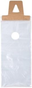 ClearBags LDPE Clear Door Knob Bags, 6x9, Clear, 100 Pack, Door Hanger Clear Bag with Cut Out Hole for Hanging School Supplies, Business Flyer, Newspaper, Merchandise, Magazine Hangers, DK3A