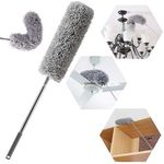 ZUNBELLA Home Cleaning Products, Microfiber Duster, Fan Cleaning mop with Long Rod, Microfiber Duster for Home Cleaning, House Cleaning Products, Wall Cleaning mop with Long Handle, 569321