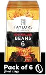 Taylors of Harrogate Hot Lava Java Coffee Beans 200 g (Pack of 6 - Total 1.2kg)