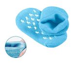 Nearstop™ Women Men Moisturizing Gel Socks for Soften Cracked Non-Skid Soft Cotton Gripper Socks Spa Moisturizing Socks Feet Care Treatment (Sky Blue)