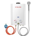 GASLAND BE264 10L Gas Water Heater, Outdoor Tankless Hot Shower System with Digital Display, Instant LPG Water Boiler for Campervan Shower Road Trip Hot Tap Lpg Shower