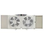 Lasko Electrically Reversible Twin Window Fan with Remote Control, 9 INCH, White
