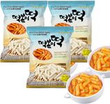 Fusion Select Korean Rice Cakes Tteokbokki Stick Vegan Non-GMO Gluten Free Tteok Pasta Asian Snacks & Food, Gluten Free (3 Packs)