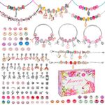 150Pcs Bracelet Making Kit Gifts, Jewellery Making Kit for Girls Gifts, DIY Bracelet Making with Beads & Charms, Arts And Crafts for Kids, Girls Toys Birthday Gift for Age 5 6 7 8 9 10 12 Year Old