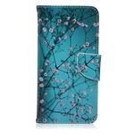 Mo-Beauty iPhone 6 Plus 6S Plus Case [Free Tempered Glass Screen Protector],Full Body Colorful Pattern Design Flip PU Leather Wallet Case Cover For iPhone 6 Plus/6S Plus 5.5 Inches (Plum Blossom)