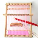 SOONHUA Weaving Loom Kit, Wooden Weaving Machine DIY Knitter Weaving Frame Machine for Beginners and Children