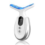 Face Massager Electric, 7 Modes Microcurrent Face Lift Device, with Vibration, 45±5°C Heating Function, Anti-Wrinkle Face Device for Skin Care,Smoothing Wrinkles,Firming Skin and Neck Lifting (White)