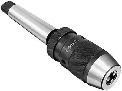 uxcell Keyless Drill Chuck MT3 Morse Taper Mount Adjustable 1/32"-1/2" (1mm-13mm) 3-Jaw for Lathes Milling Drilling Machine