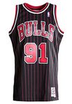 Mitchell & Ness Dennis Rodman 1995-96 Chicago Bulls Replica Swingman NBA Jersey HWC Basketball Trikot Black