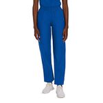 Landau Essentials Relaxed Fit 2-Pocket Elastic Scrub Pants for Women 8327, Galaxy Blue, X-Large