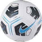 NIKE CU8047-102 Academy Recreational soccer ball Unisex Adult WHITE/BLACK/LT BLUE FURY Size 5