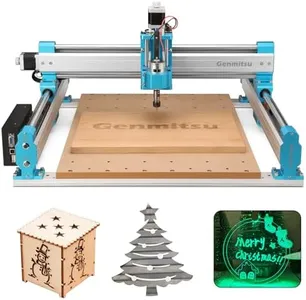 Genmitsu CNC Router Machine 4040-PRO for Woodworking Metal Acrylic Cutting Milling, GRBL Control, Lead Screw Driven, 3 Axis CNC Engraving Machine, Working Area 400 x 400 x 78mm (15.7” x 15.7” x 3.1”)