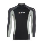 Mares Long Sleeve Trilastic Rash Guard, Black Grey, Large