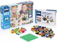 Plus-Plus - Learn to Build Basic - 400 Pieces - Creative Building and Construction Set - Mix of Basic and Neon Colors in a Box - Kids 5 to 12 Years - P5014