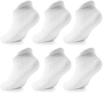 LA ACTIVE Non Slip Grip Ankle Boys and Girls Socks with Non Skid for Babies Toddlers and Kids Back to School