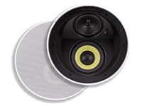 Monoprice Caliber In Ceiling Speakers 6.5 Inch Fiber 3-Way with Concentric Mid/Highs (pair) - 107605