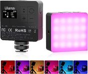 HIFFIN ULANZI VL49 Pro RGB Video Light, Mini Rechargeable LED Camera 360° Full Color Portable,2500-9000K Dimmable LED Panel Lamp w LCD Display,Photography Lighting Support Magnetic Attraction