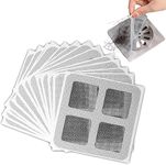 MELLOVIN® 30Pack Waterproof Disposable Shower Drain Hair Catcher, Drain Hair Catcher Waterproof Mesh Stickers for Bathroom Accessories, Apartment Essentials for Kitchen, Sink, Bathtub (4" X 4") (30)